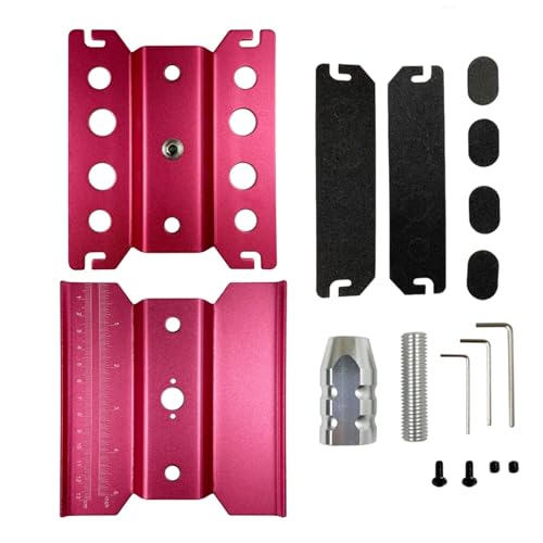 RC Zubehör Für Tamiya Für HSP Für TRX-4 Für Axial Für SCX10 II 1/10 1/8 1/12 Metall Reparatur Station Arbeit Stehen Montage Plattform RC Crawler Werkzeuge RC Auto Teile(Pink,Size 2) von GTVNPOA