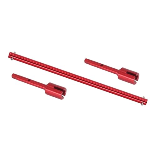 RC Zubehör Für Tamiya Für TT02 Für TT02B Für TT-02 Für TT-02B 1/10 Metal Central Drive-Welle Und Propeller-Gelenkset RC-Autodest-Zubehör-Zubehör(Red) von GTVNPOA