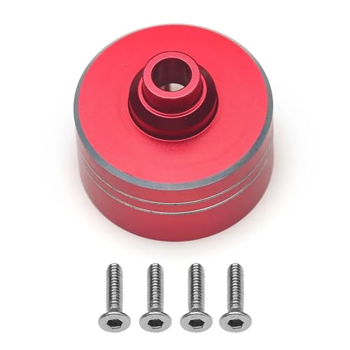 RC Zubehör Für Tamiya Für TT02 TT02D XV02 Pro 1/10 RC Auto Metall Differential Fall Diff Gehäuse Upgrade DIY Teile Geändert Zubehör(Red) von GTVNPOA