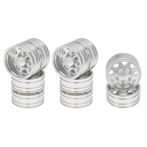 RC Zubehör Für Tamiya Rad Reifen Komplettset Metall Vorder- Und Hinterradnabe 6PCS Für 1/14 RC Anhänger Traktor LKW Auto Upgrade Teile RC Zubehör Für Tamiya Rad Reifen Komplettset Metall Vorder- Und Hinterradnabe 6PCS Für 1/14 RC Anhänger Traktor LKW Auto Upgrade Teile von GTVNPOA