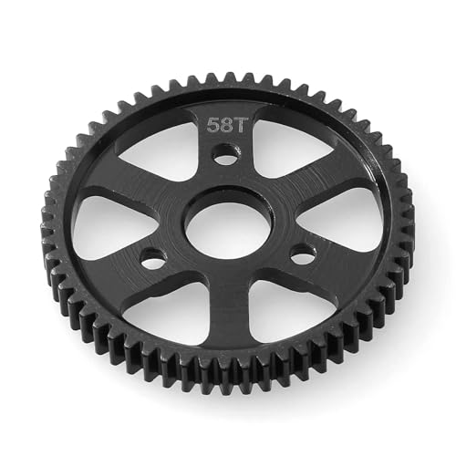 RC Zubehör Für Traxxas 1/10 Für Summit Für E-Revo Für E-Maxx 54T/56T/58T/62T/65T/68T Hauptzahnrad 0,8 M 32P 3960 RC Auto Upgrade Teile Refit Auto Zubehör(58T) von GTVNPOA