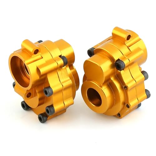 RC Zubehör Für Traxxas Für TRX4 Für TRX6 1/10 Metall Hinten Äußere Und Innere Portal Stick Gehäuse 8251 8253 RC Crawler Auto Upgrade Teile Zubehör(Yellow) von GTVNPOA