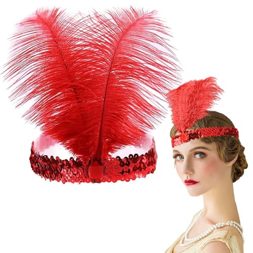 20er Jahre Haarschmuck, Feder Haarschmuck, Kopfschmuck Federn, Charleston Kopfschmuck, Haarreif Fasching Damen, 20er Jahre Flapper Feder Haarband, Karnevalsgeschenke für Frauen 20er Jahre Haarschmuck, Feder Haarschmuck, Kopfschmuck Federn, Charleston Kopfschmuck, Haarreif Fasching Damen, 20er Jahre Flapper Feder Haarband, Karnevalsgeschenke für Frauen von GTYARYUA