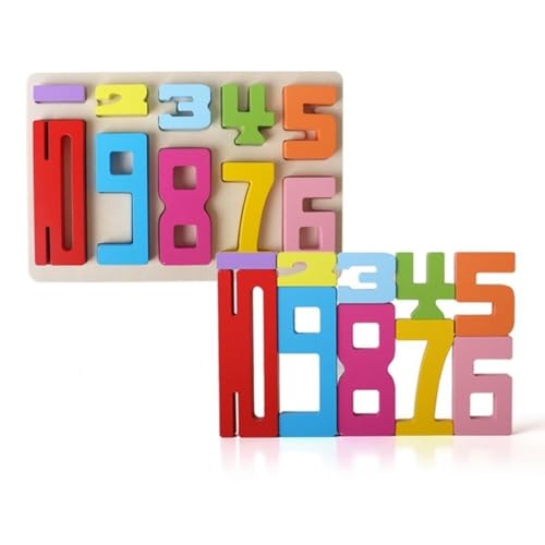 GTYARYUA Colourful Stacking Numbers, Wooden Number Blocks, Number Building Blocks Set, Blocks Toy, Zahlenbausteine, für Frühkindliche Bildung Spielzeug für Kinder ab 3 Jahren GTYARYUA Colourful Stacking Numbers, Wooden Number Blocks, Number Building Blocks Set, Blocks Toy, Zahlenbausteine, für Frühkindliche Bildung Spielzeug für Kinder ab 3 Jahren von GTYARYUA