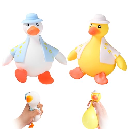 2 Stück Verkleidete Ente Anti Stress Spielzeug, Ente Anti-Stress-Spielzeug, Ente Angst Relief Finger Spielzeug, Sensorisches Fidget-Spielzeug für Jungen und Mädchen, Spaßige Party-Druckspielzeuge 2 Stück Verkleidete Ente Anti Stress Spielzeug, Ente Anti-Stress-Spielzeug, Ente Angst Relief Finger Spielzeug, Sensorisches Fidget-Spielzeug für Jungen und Mädchen, Spaßige Party-Druckspielzeuge von GUAHKUN