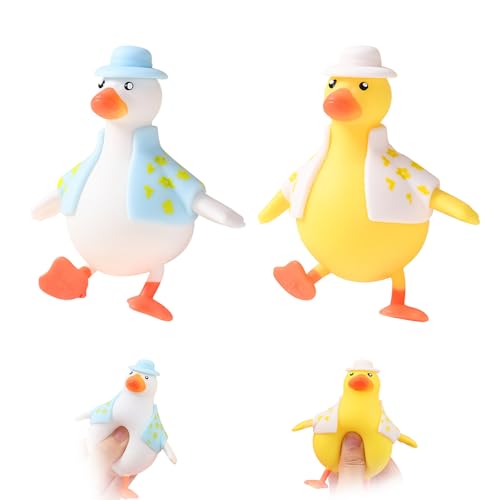 2 Stück Verkleidete Ente Anti Stress Spielzeug, Ente Anti-Stress-Spielzeug, Ente Angst Relief Finger Spielzeug, Sensorisches Fidget-Spielzeug für Jungen und Mädchen, Spaßige Party-Druckspielzeuge 2 Stück Verkleidete Ente Anti Stress Spielzeug, Ente Anti-Stress-Spielzeug, Ente Angst Relief Finger Spielzeug, Sensorisches Fidget-Spielzeug für Jungen und Mädchen, Spaßige Party-Druckspielzeuge von GUAHKUN