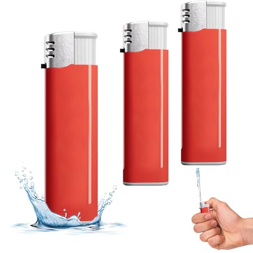 GUAHKUN Feuerzeug Wasser Spritzt Prank, Wasserspritz-Feuerzeug, Rosa, Wasserspritz-Spielzeug, Prank-Sachen, Teen, Young Adult von GUAHKUN