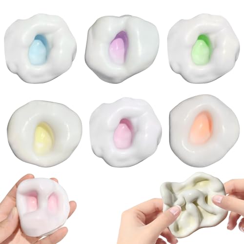 GUAHKUN Anti Stress Bälle Squishy Ball 6 Stück mit Luftpumpe Quetschball Sensorisches Spielzeug für Erwachsene Kinder Büroangestellte von GUAHKUN
