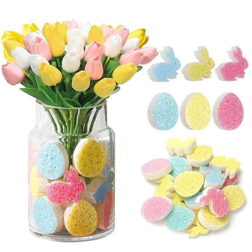 GUAHKUN Ostergeschenke Osterhasen Spielzeug 24 Pack Gefüllte Ostereier mit Hüpfhasen Mehrfarbiges Dekoset aus Edelstahl für Kindergeburtstage Frühlingsfeste und Osteraktivitäten (B) von GUAHKUN