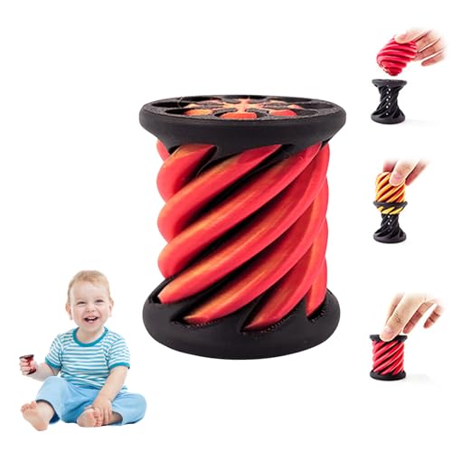 GUAHKUN Pipapo Amo ADHS Spielzeug Stress Spielzeug Perpetuum Mobile PLA Unmögliche Pyramide Direktskulptur Mit 3D Druck Design Für Kinder Und Erwachsene (B) von GUAHKUN