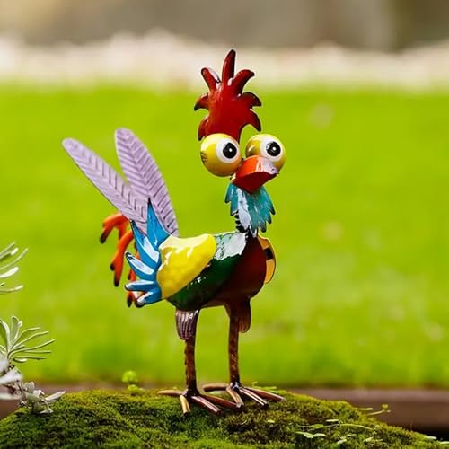 GUAHKUN Vaiana Puppe Metall Hahn Skulptur 22x19cm Edelstahl Ornament Für Kinderzimmer Dekoration Vaiana Spielzeug Sammlung von GUAHKUN
