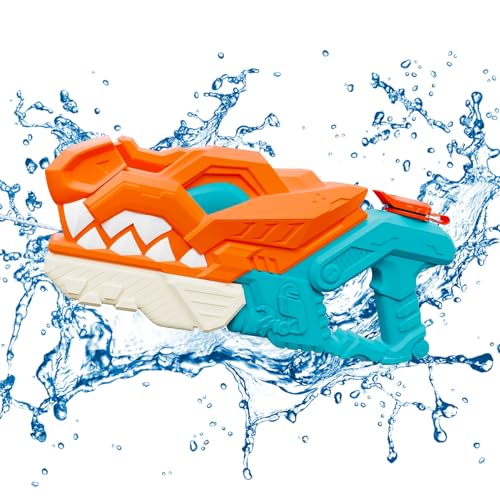GUAHKUN Wasserpistole Spritzpistole Super Soaker 580ml Hohe Reichweite Bis Zu 10M Outdoor Spielzeug Für Kinder Und Erwachsene Wasserschlachten Garten Pool Strand (A) von GUAHKUN