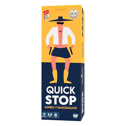 GUATAFAC Quick Stop: Juego de Mesa Dinámico para Familia y Amigos - Creatividad y Rapidez - Versión Entretenida del Juego Stop von ATM Gaming