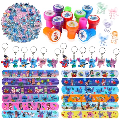 GUBOOM 86Pcs Party Mitgebsel, 12 Pcs Slap Armbänder Clap Bracelets+12Pcs Schlüsselanhänger+50Pcs Aufkleber+12Pcs Stempel Kinder, Geburtstagkinder Deko GUBOOM 86Pcs Party Mitgebsel, 12 Pcs Slap Armbänder Clap Bracelets+12Pcs Schlüsselanhänger+50Pcs Aufkleber+12Pcs Stempel Kinder, Geburtstagkinder Deko von GUBOOM