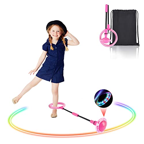 GUBOOM Knöchel Skip Ball, Kinder Blinkend Springball, Faltbare Knöchelsprungball für Kinder, Fitness-Spielzeug für Kinder, Geeignet für Erwachsene, Kinder von GUBOOM