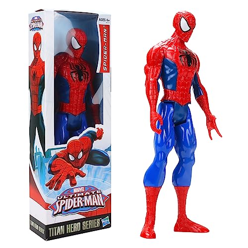 Spider Man Figur, Marvel Avengers Titan Hero Serie Spider Man, Marvel Spider Man Figur, Spider Man Action Figur 30 cm Großes Spielzeug für Kinder ab 4 Jahren Geburtstagsgeschenk (Spider Man) von GUBOOM