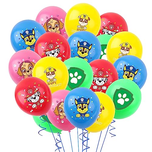 Paw Dog Luftballons, 30 Stück Paw Dog Latex Luftballons, Paw Dog Geburtstags Luftballons, Paw Dog Ballons (Paw dog) von GUBOOM