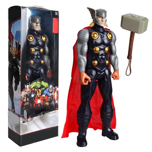 Thor Figur, Marvel Avengers Titan Hero Serie Thor, Marvel Thor Figur, Thor Action Figur 30 cm Großes Spielzeug für Kinder ab 4 Jahren Geburtstagsgeschenk (Thor) von GUBOOM