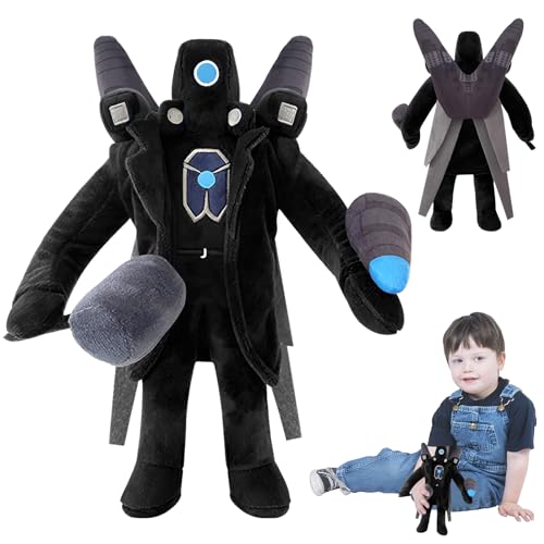 Titan Cameraman Plush, 30cm Upgraded Skibidi Toilet Titan TV Man Plush Toy, Skibidi Toilet Titan Cameraman Stress Relief Plush Toy, Geeignet für Fans von Halloween, Weihnachten, Geburtstagsgeschenken von GUBOOM