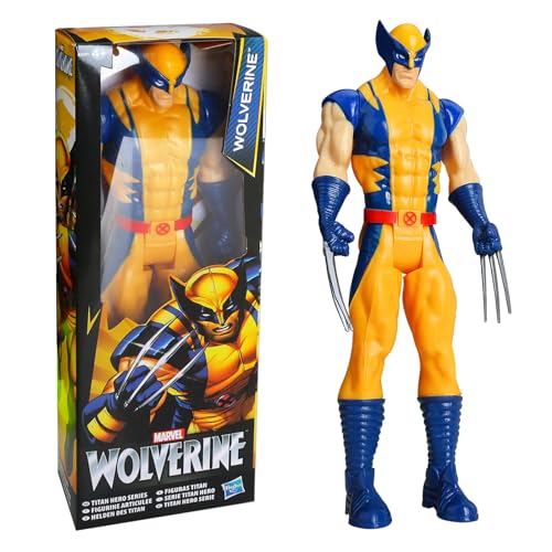 Wolverine Figur, Marvel Avengers Titan Hero Serie Wolverine, Marvel Wolverine Figur, Wolverine Action Figur 30 cm Großes Spielzeug für Kinder ab 4 Jahren Geburtstagsgeschenk (Wolverine) von GUBOOM