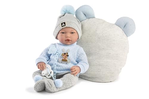 GUCA Gestell, Pullover aus Blauer Wolle, graue Gamasche mit Kissen, ohne Haare, Mechanismus 38 cm GUCA Gestell, Pullover aus Blauer Wolle, graue Gamasche mit Kissen, ohne Haare, Mechanismus 38 cm von GUCA