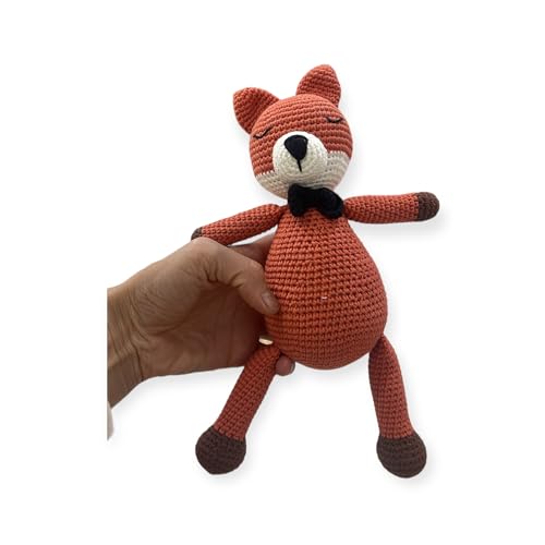 GÜLS Fuchs, Stofftier, gehäkelt, Kuscheltier, Geschenk, für Jede Generation, 30 cm länge, Handarbeit GÜLS Fuchs, Stofftier, gehäkelt, Kuscheltier, Geschenk, für Jede Generation, 30 cm länge, Handarbeit von GÜLS