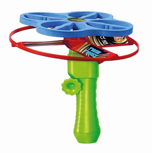 GÜNTHER FLUGSPIELE 1647 - Propellerspiel Twin Twist, ca. Ø 18 cm, Rotor mit Schnellstartgriff und Zugstarter, sofort einsatzbereit, Spielzeug für Kinder ab 4 Jahren von GÜNTHER FLUGSPIELE