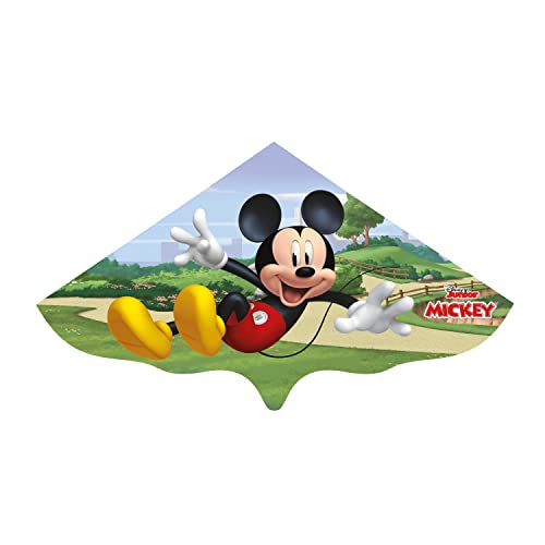Paul Günther 1110 - Kinder-Drachen Disney Micky Mouse, komplett flugfertig mit Wickelgriff und Schnur, Einleiner-Drachen aus robuster Folie für Kinder ab 4 Jahren von GÜNTHER FLUGSPIELE