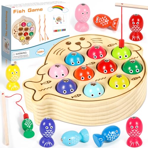 GUHAOOL Angelspiel Holz ab 2 Jahre, Montessori Spielzeug 2 Jahre,Holz Angelspiel ab 2,Magnet Fische Angeln Spiel,Motorikspielzeug Holzspielzeug 2 Jahre,Jungen Mädchen 2 3 4 5 Jahre Geschenk für Kinder GUHAOOL Angelspiel Holz ab 2 Jahre, Montessori Spielzeug 2 Jahre,Holz Angelspiel ab 2,Magnet Fische Angeln Spiel,Motorikspielzeug Holzspielzeug 2 Jahre,Jungen Mädchen 2 3 4 5 Jahre Geschenk für Kinder von GUHAOOL