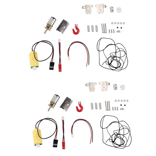 GUIJIALY 2X Automatische Simulierte Metall Winde mit 3Ch 3 Wege Empfänger Kabel für B14 B24 B16 B36 C14 C24 C34 Mn D90 Mn99S Rc Auto von GUIJIALY