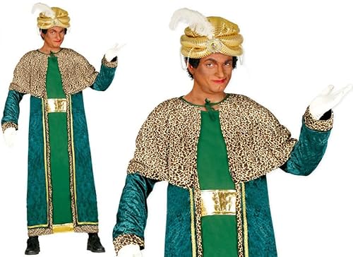 GUIRMA Zauberer König Melchior grün mit Umhang GUIRMA Zauberer König Melchior grün mit Umhang von GUIRMA