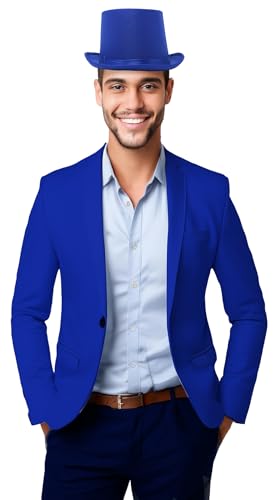 Guirca Satin Zylinder Blau Erwachsene Showtanz Zubehör Clown Fasching Karneval Guirca Satin Zylinder Blau Erwachsene Showtanz Zubehör Clown Fasching Karneval von GUIRMA