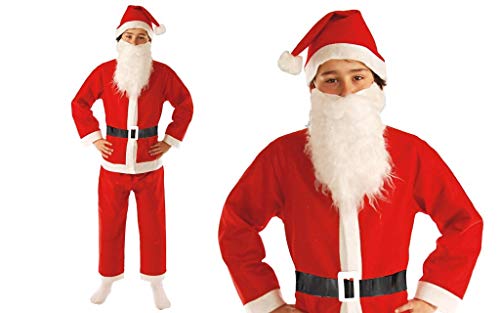 Guirca - Weihnachtsmannkostüm für Kinder, rot, 7-9 Jahre (42695.0) von GUIRMA