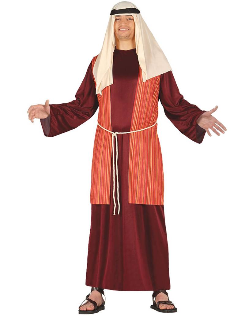 Hirtenkostüm für Herren Weihnachtskostüm rot-weiss Hirtenkostüm für Herren Weihnachtskostüm rot-weiss von GUIRMA