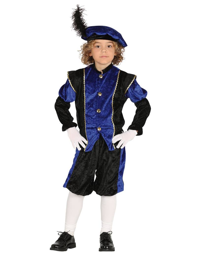 Knecht Ruprecht Kostüm für Kinder in blau und schwarz von GUIRMA