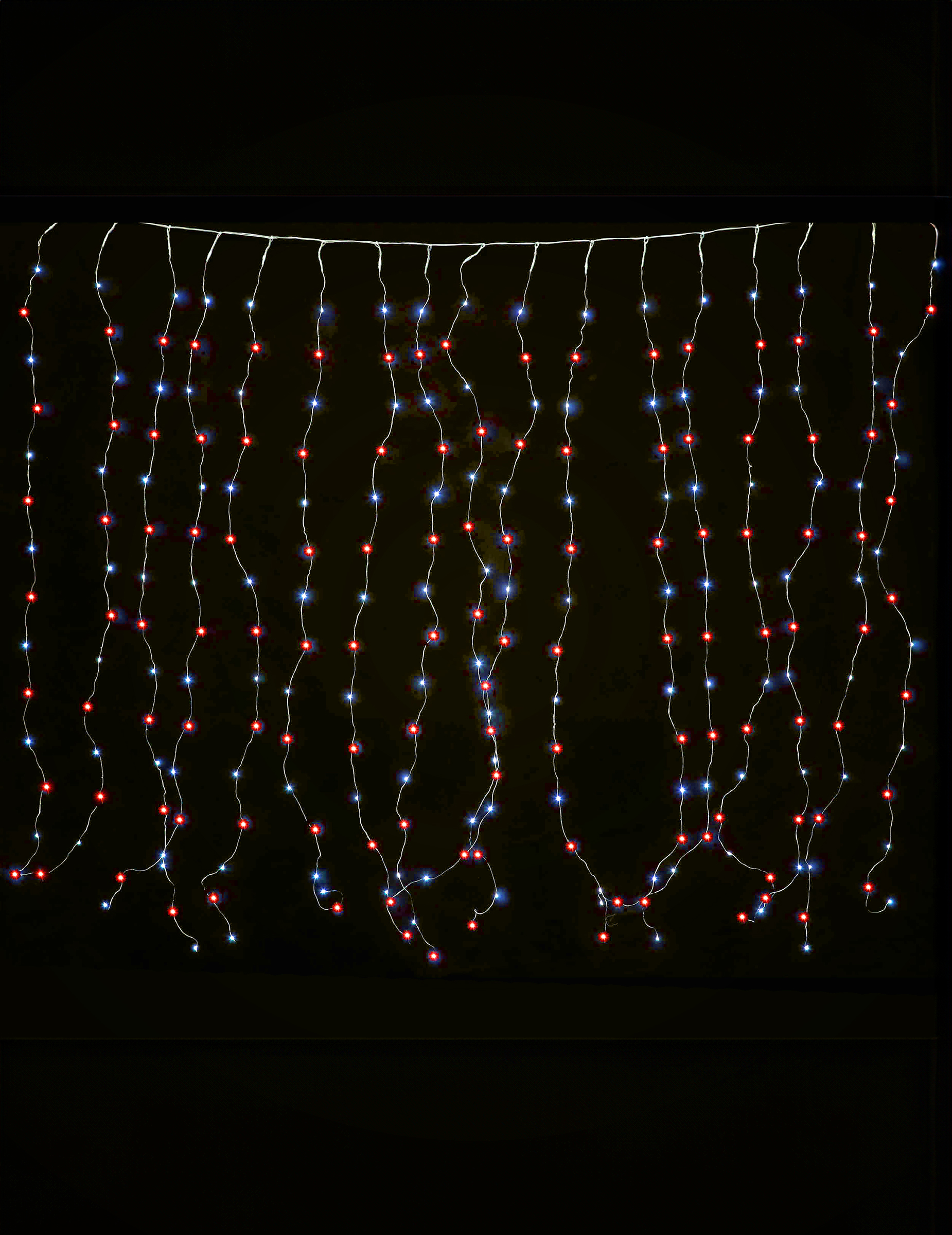 Mehrfarbiger Lichtvorhang für Weihnachten 90 LED bunt 1,7 x 0,5 m Mehrfarbiger Lichtvorhang für Weihnachten 90 LED bunt 1,7 x 0,5 m von GUIRMA