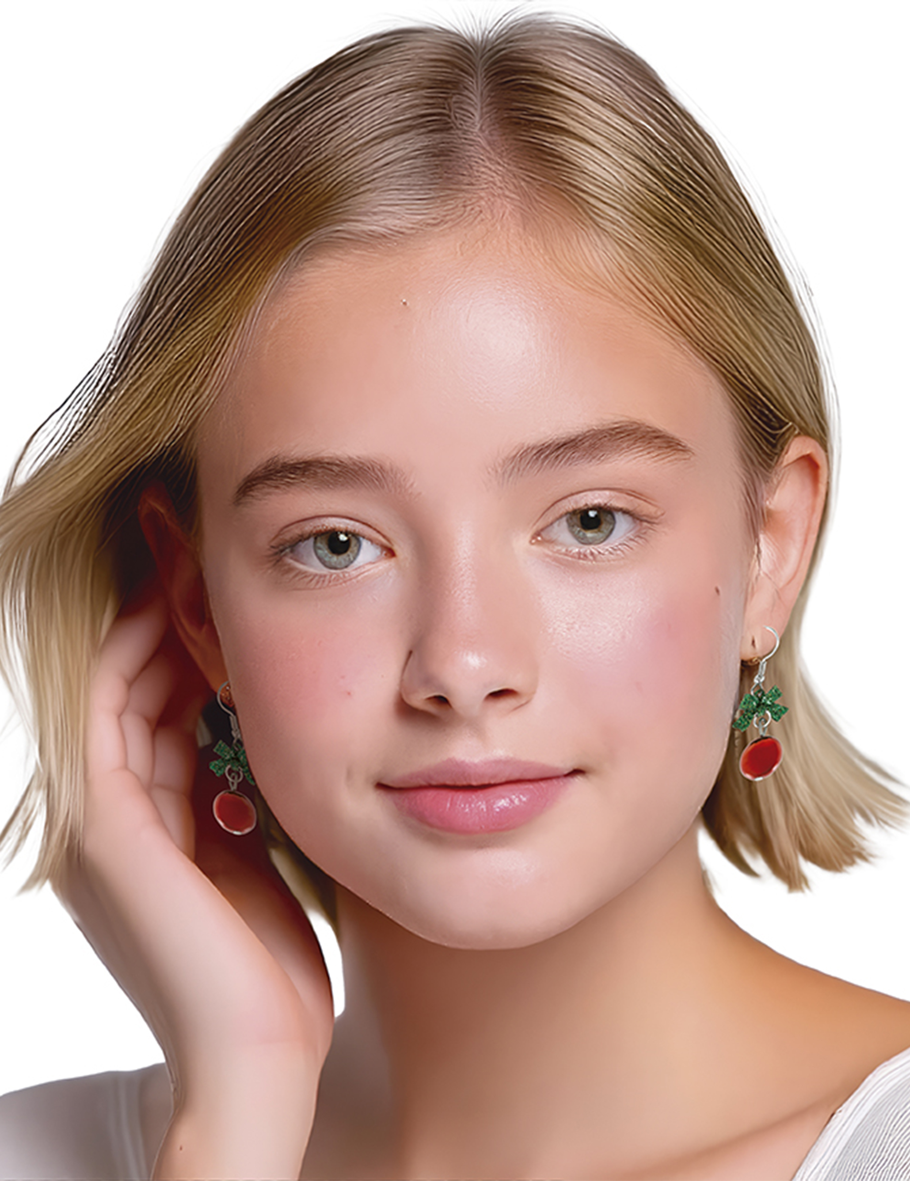 Ohrringe Weihnachtskugel Design aus Metall von GUIRMA