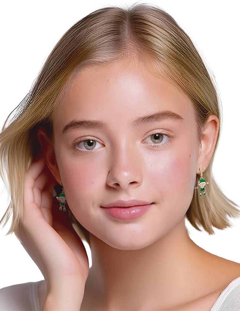 Ohrringe in Weihnachtselfen Form aus Metall Ohrringe in Weihnachtselfen Form aus Metall von GUIRMA