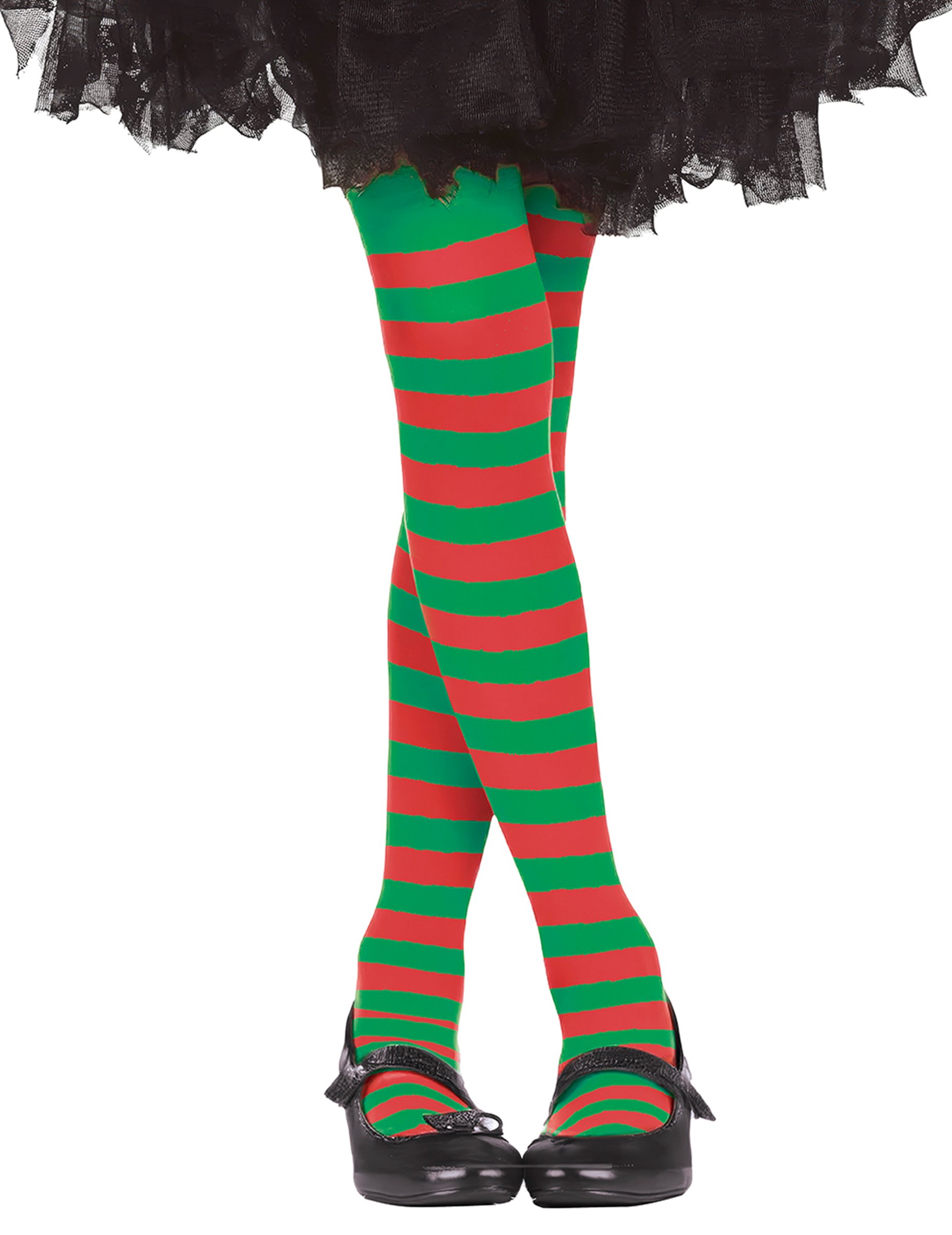 Strumpfhose für Kinder Rot Grün gestreift Strumpfhose für Kinder Rot Grün gestreift von GUIRMA