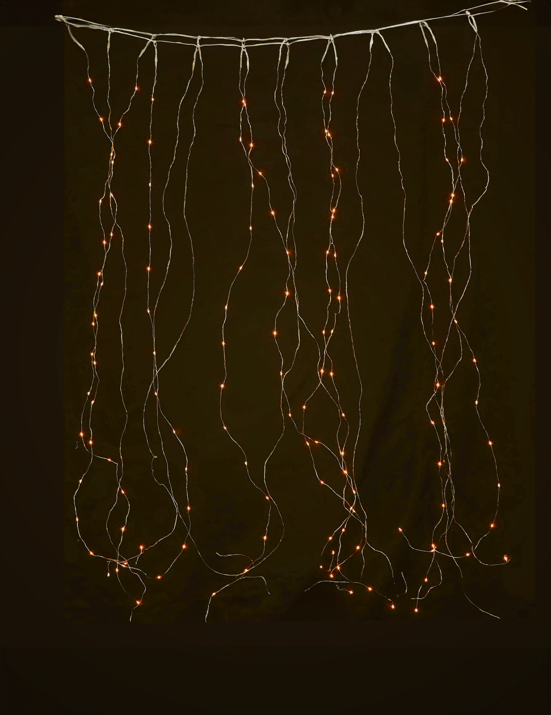 Warmer Lichtvorhang für Weihnachten 90 LED weiß 1,7 x 0,5 m Warmer Lichtvorhang für Weihnachten 90 LED weiß 1,7 x 0,5 m von GUIRMA
