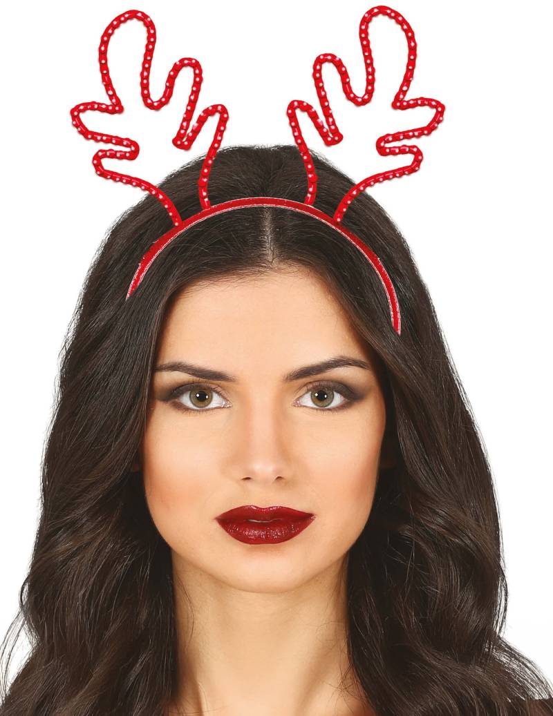 Weihnachts Rentier Haarreif mit roten Strasssteinen Weihnachts Rentier Haarreif mit roten Strasssteinen von GUIRMA