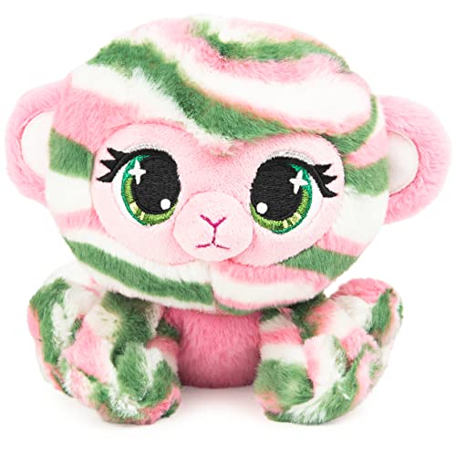 GUND P.Lushes Süßes Designermode Sammlerstück Olivia Moos AFFE Premium Stylisch Stofftier Weicher Plüsch, Grün und Rosa, 15,2 cm weiches Spielzeug für Mädchen und Jungen ab 3 Jahren von GUND