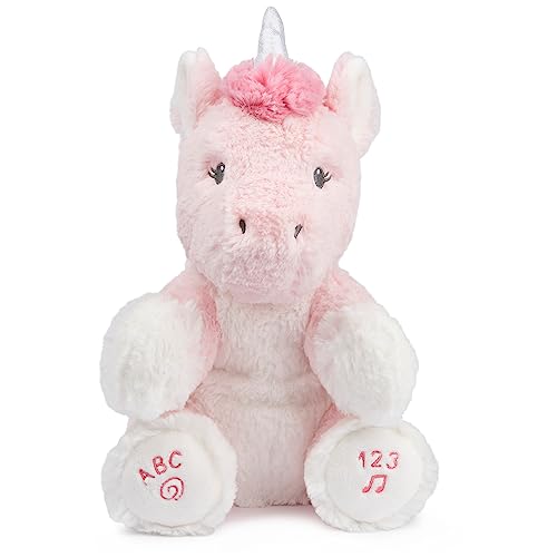 GUND Baby Alora The Unicorn Animated Plush, Singing Stuffed Animal Sensory Toy, Sings ABC Song and 123 Counting Song, Pink, 11” von GUND