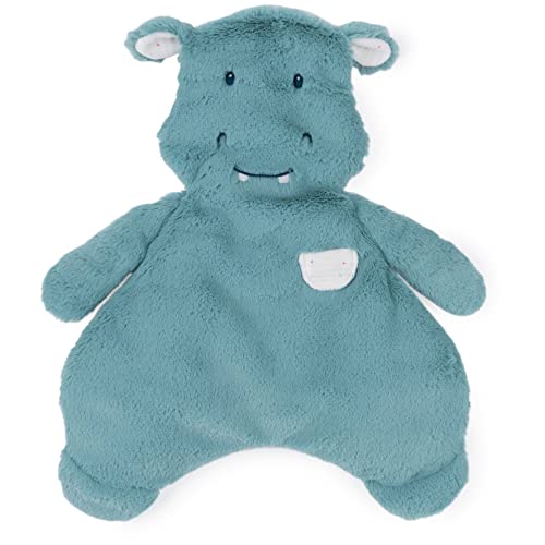 GUND Baby Oh So Snuggly Nilpferd Lovey, hochwertige, weiche Plüschdecke für Babys und Neugeborene, Blaugrün GUND Baby Oh So Snuggly Nilpferd Lovey, hochwertige, weiche Plüschdecke für Babys und Neugeborene, Blaugrün von GUND
