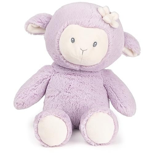 GUND Baby nachhaltiger Lamm Plüsch - Stofftier aus 100% recycelten Materialien - für Babys und Neugeborene - Frühlingsdeko - Lavendel/Creme - 33.0 cm von GUND