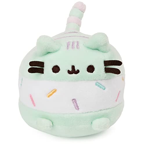 GUND Eiscreme, Sandwich-Pusheen, Süßes Dessert, Quetsch-Plüsch, Katze ab 8 Jahren, Minze und Weiß, 10,2 cm von GUND