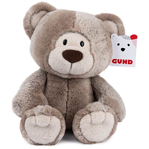 GUND Mukki Teddybär, Premium Stofftier ab 1 Jahr, Braun/Creme, 25,4 cm von GUND