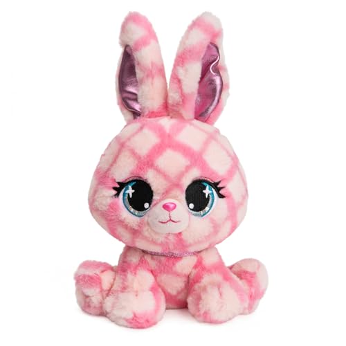 GUND P.Lushes Pets Trixie Karrats Designer-Plüschtier, Sammlerstück, Hase, Stofftier, Pink und Lila, 15,2 cm von GUND