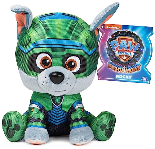 GUND PAW Patrol Der Mighty Kinofilm Rocky, 15 cm - original Plüschtier zum Kinofilm 2023, zum Nachspielen der Lieblingsszenen und treuer Begleiter, Spielzeug für Kinder ab 1 Jahr von PAW PATROL