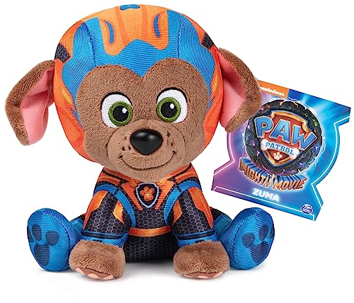 GUND PAW Patrol Der Mighty Kinofilm Zuma, 15 cm - original Plüschtier zum Kinofilm 2023, ideal zum Nachspielen der Kinoabenteuer und als Lieblingskuscheltier, Spielzeug für Kinder ab 1 Jahr von GUND